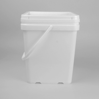 Ein 18 Liter-Plastik- Quadrat schöpft Nahrungsmittel-Grad Plastik-Pail With Lid And Handle