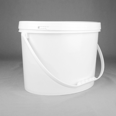1 Gallone 2 Gallonen-ovale Plastikeimer-Eiscreme, die mit Deckel-Griff verpackt