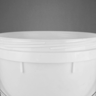 Runder weißer Plastikeimer des Farbeimer-25L