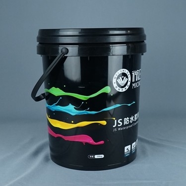 Farbe ringsum Plastikeimer 20L mit Deckel und Griff
