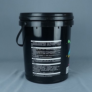 Farbe ringsum Plastikeimer 20L mit Deckel und Griff