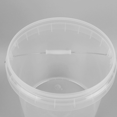 10L fertigte klaren Plastik-Toy Buckets Plastic Beach Pails mit Deckeln besonders an