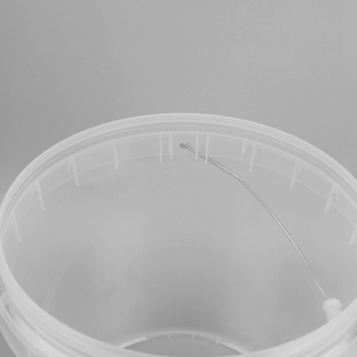 10L fertigte klaren Plastik-Toy Buckets Plastic Beach Pails mit Deckeln besonders an