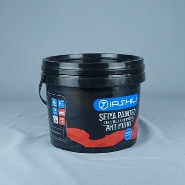 Sichere 1L 33oz kleine schwarze Plastikeimer der Nahrungfür Eiscreme