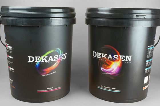 Stapelbarer schwarzer weißer 5 Gallonen-Plastikeimer 20 Liter für Schmiermittel