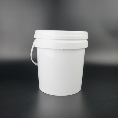 1 Gallonen-weißer runder Plastikeimer-Chemikalien-/Nahrungsmittelgrad mit Deckeln
