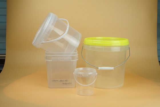 Nahrungsmittelgrad-sichtbarer transparenter Plastikeimer in den verschiedenen Größen